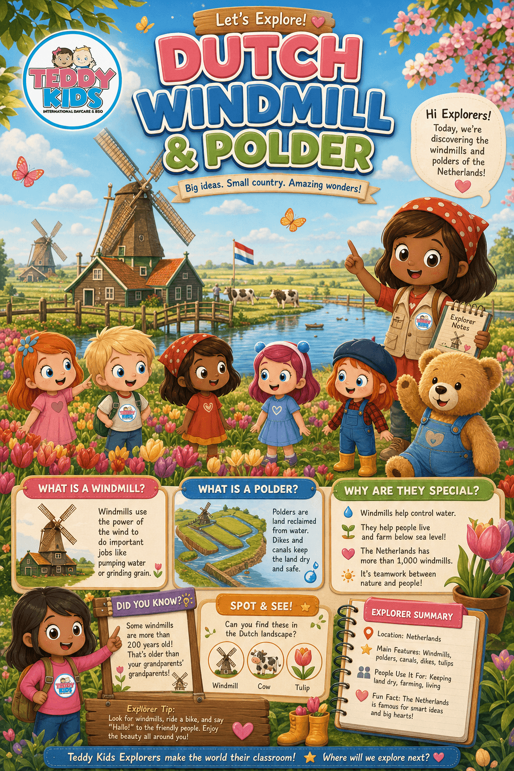 Dutch Windmill & Polder