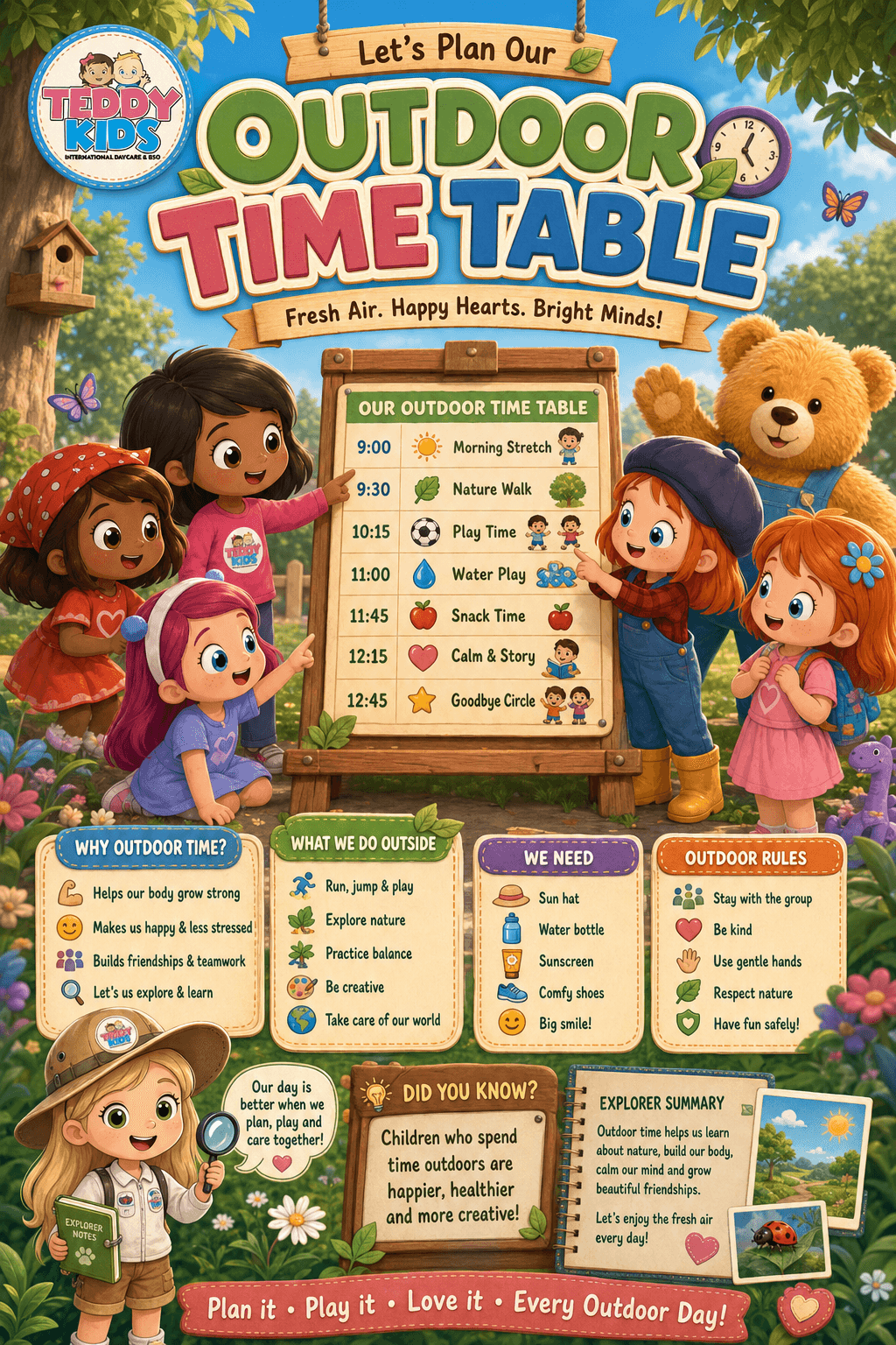 Outdoor Time Table