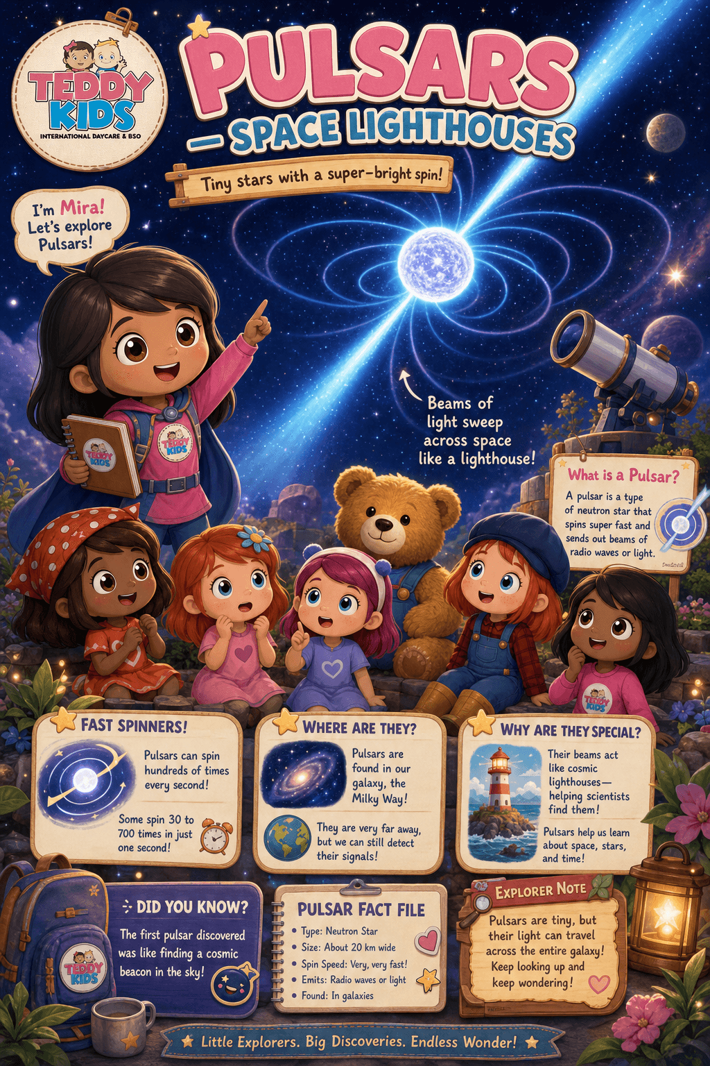 Pulsars — Space Lighthouses