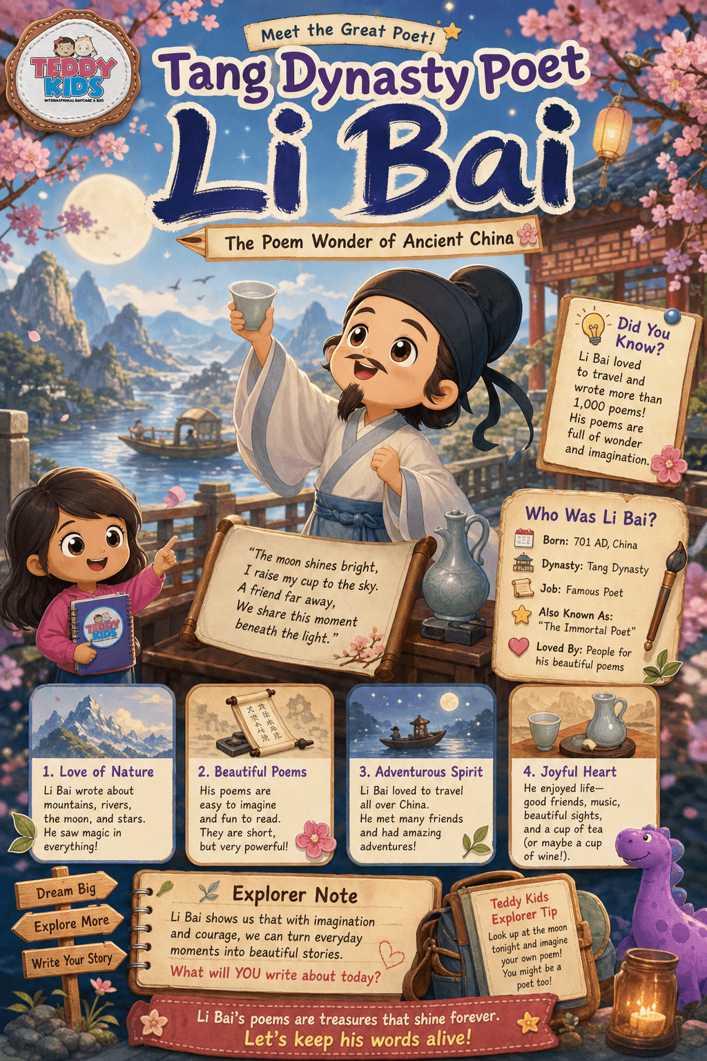 Tang Dynasty Poet Li Bai